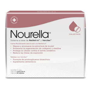 Nourella Tratamiento Rejuvenecedor Kit Crema Retile X-A 30ml + Tabletas Vercilex 60 tabs Tratamiento Rejuvenecedor de Rostro