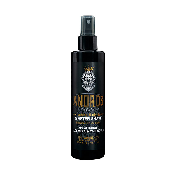 Andros Body Spray 250 ml – Frescura suave todo el día Spray Corporal